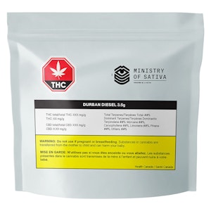 Ministry of Sativa - Durban Diesel 3.5g Dried Flower