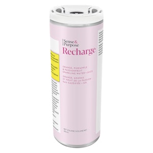 Sense & Purpose - Recharge: OrangePineapplePassionfruit Sparkling Water Juice 355ml Beverages