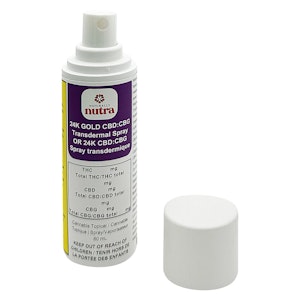 Naturally Nutra - 24K GOLD CBD:CBG TRANSDERMAL SPRAY - 60