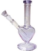Heart Water Pipe 7.25" 14MM