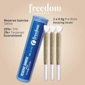 Reserve Sunrise 3 x 0.5g Straight Style Pre-Rolls