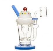 Red Eye Glass Milkshake Incycler Dab Rig