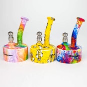 Fortune | 5" Silicone Hydrographic Dab Rig-Assorted