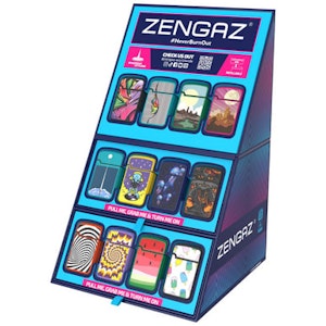 ZENAZ - Zengaz -  Royal (ZL-12) Jet Rubberized Cube Lighters -
