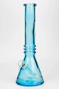 12" Blueberry colored soft glass water bong Blue