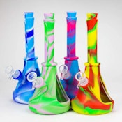 10.5" Cone Shape Silicone Bong - Assorted