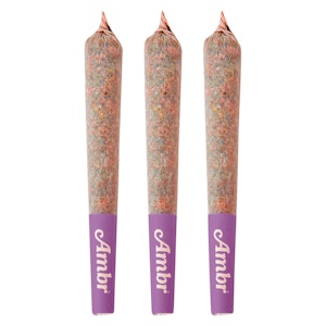 Ambr - Grape Pluto Distillate Infused Pre-Roll Pack 3x0.5g Distillates