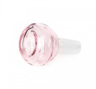 Red Eye Glass 14mm Belted Bowl - Pink