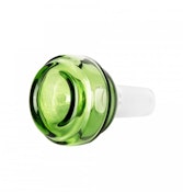 Red Eye Glass 14mm Belted Bowl - Green