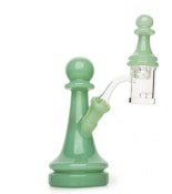 Red Eye Glass 5.75" Mint Green Pawn Dab Rig Set