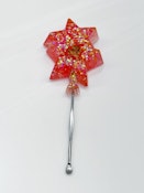 Bud Kitten Orange Glitter Star Dab Tool