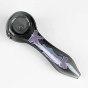 Kush | 4.5" durable thick wall glass pipe Purple