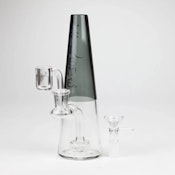 Xtreme | 7.5" Glass 2-in-1 bubbler Charcoal Black