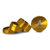Ashario Aluminum Grinder 40mm 4pc - Gold