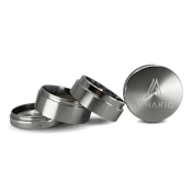 Ashario Aluminum Grinder 40mm 4pc - Silver