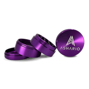 Ashario Aluminum Grinder 55mm 4pc - Purple