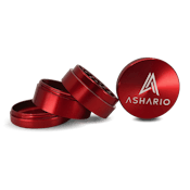 Ashario Aluminum Grinder 55mm 4pc - Red