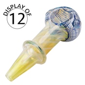Glass Pipe Genuine Pipe Co 3" Fumed Corkscrew