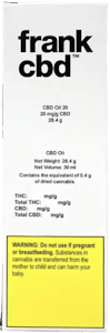Frank - Frank - CBD Oil 30x20mg | 600mg CBD