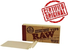 Raw Soft Wide Perforated Tips (50 tips)
