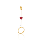 ASHARIO Pre-Roll Ring Holder - Heart - Gold