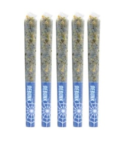 Debunk - IPR - Debunk - BLUE WIDOW INDICA CRUSHED DIAMOND INFUSED PRE-ROLL - 5 X 0.5g