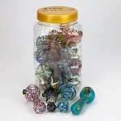 3.5 inch Assorted design Soft glass hand pipe