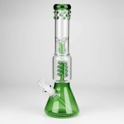 14" Colour accented 7 mm glass bong - 14" Colour accented 7 mm glass bong Assorted Colours