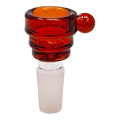 GLASS STEP BOWL - Asst Colours  14MM