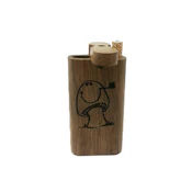 SMOKING MUSHROOM - WOOD - 4 inch