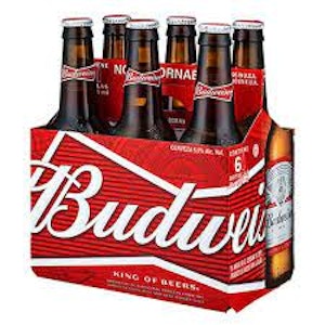 LABATT BREWERIES ONTARIO - Budweiser 6 pack Bottle 341ml