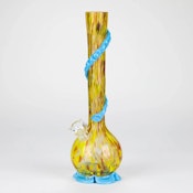 12" Soft Glass Bong - 12" Soft Glass Bong Assorted Colours