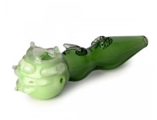 6" Blossom Hand Pipe Green Slyme