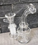 5" Mini Clear Glass Bubbler