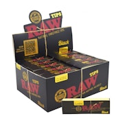 Raw Black Perforated Tips 50pk