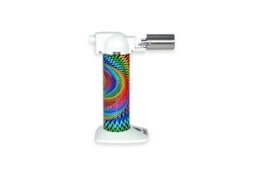 6" TIE DYE TORCH - WHITE