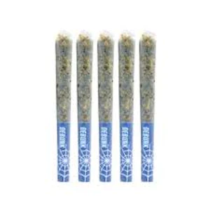 DEBUNK - BLUE WIDOW INDICA CRUSHED DIAMOND INFUSED PRE-ROLL - 5X0.5G