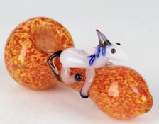 5" Unicone thick glass pipe - 5" Unicone thick glass pipe  Orange