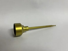 Color Titanium Cap w/ Dab + Single Hole (yellow)