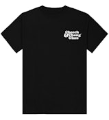 Cheech & Chong Glass Black 'Dave's Not Here, Man' T-Shirt (Large)