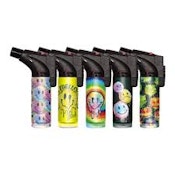 Techno Slant Torch Lighter - Happy Face