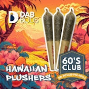 Hawaiian Plushers 60's+ 3x0.5g Dbl Infused Pre-Rolls