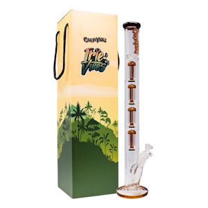 Maple Craft - Amber Ganjavibes Glass Bong - 24 Inches