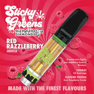 Sticky Greens  - Sticky Greens - Red Razzleberry Liquid Diamond - 1g
