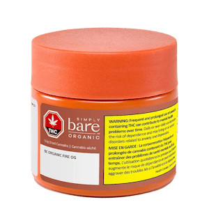 Simply Bare - BC Organic Fire OG 3.5g Dried Flower Simply Bare
