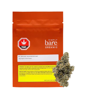 Simply Bare - BC Organic Hollywood Mac 14g Dried Flower Simply Bare