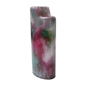 Lighter Sleeve - Pink and Green Marble