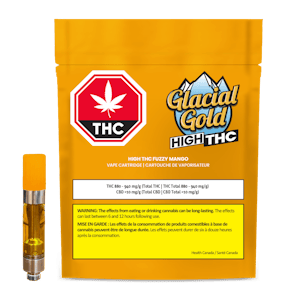 Glacial Gold - Glacial Gold - High THC Fuzzy Mango Vape Cart