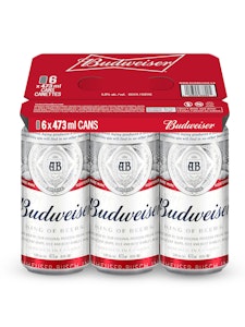 LABATT BREWERIES ONTARIO - Budweiser 6 pack 473ml