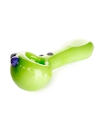 4" COMMODORE HAND PIPE W/ FLAT MOUTHPIECE - SLYME GREEN